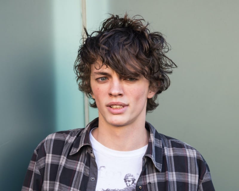 short messy wolf cut men
