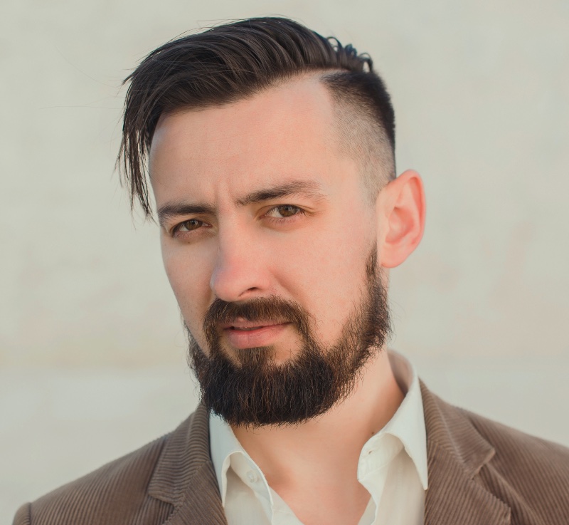 side part undercut men
