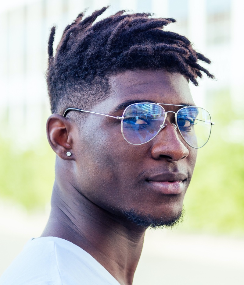 side swept dreads men