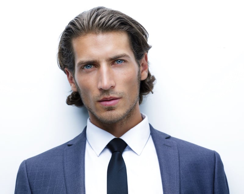 slick back flow men