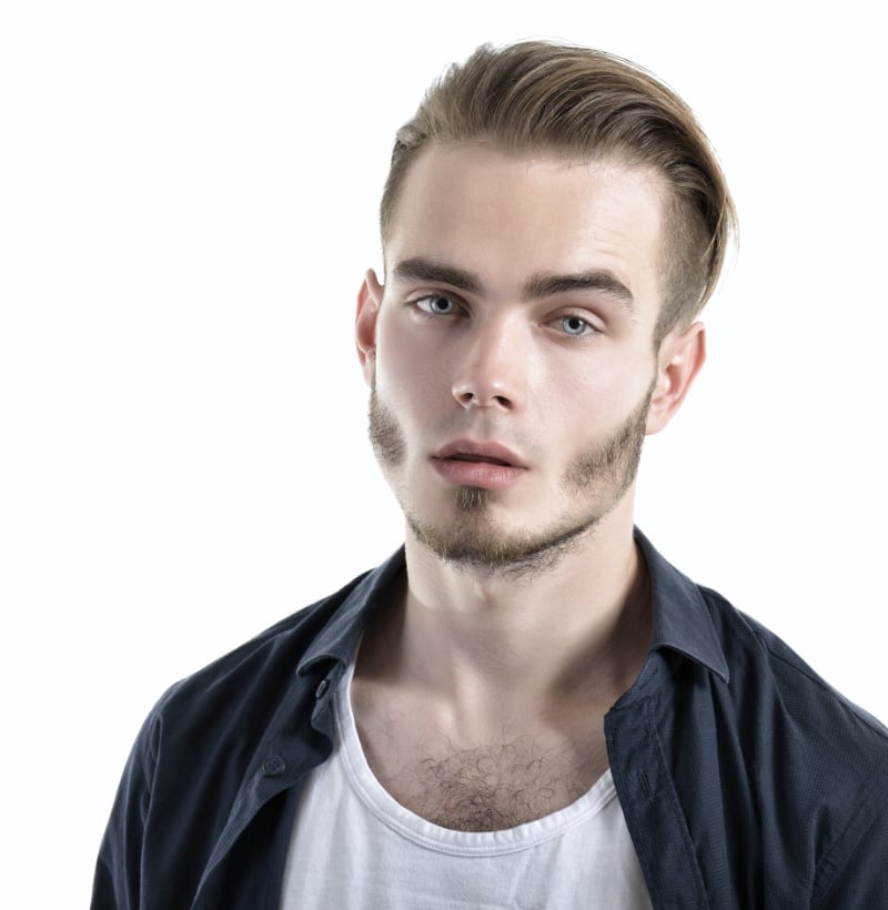 slick back undercut men