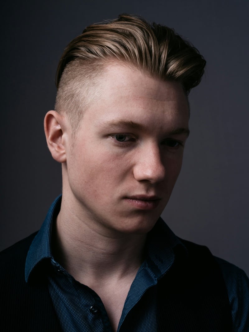 slick back undercut men