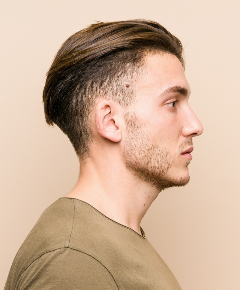textured slick back