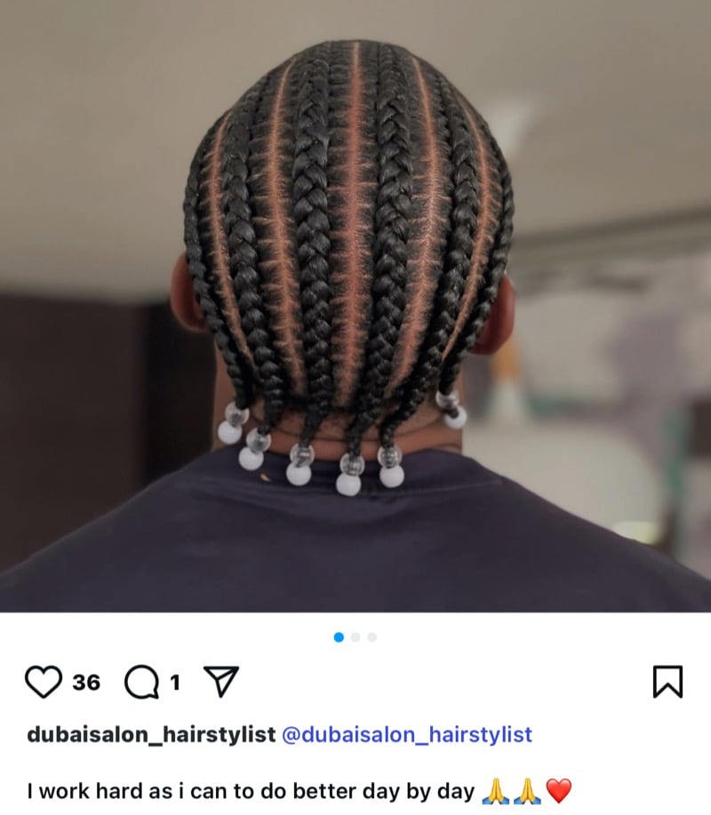cornrows with beads men