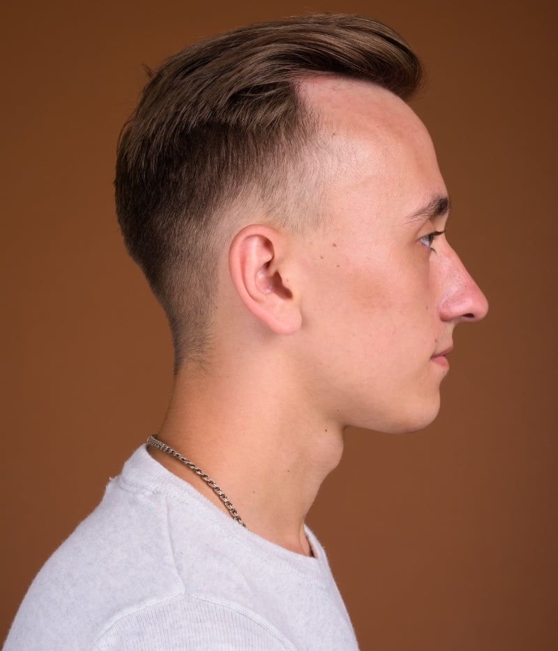 low fade brush back