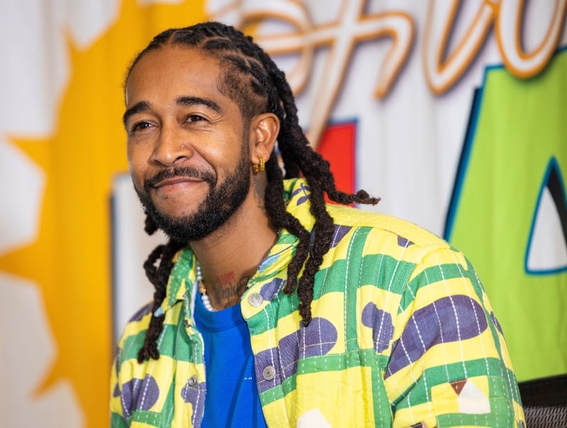 Omarion cornrow locs line up