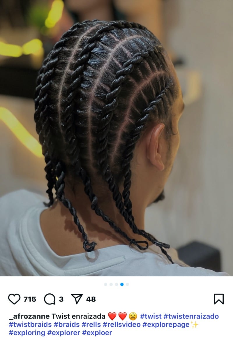 cornrow twists men