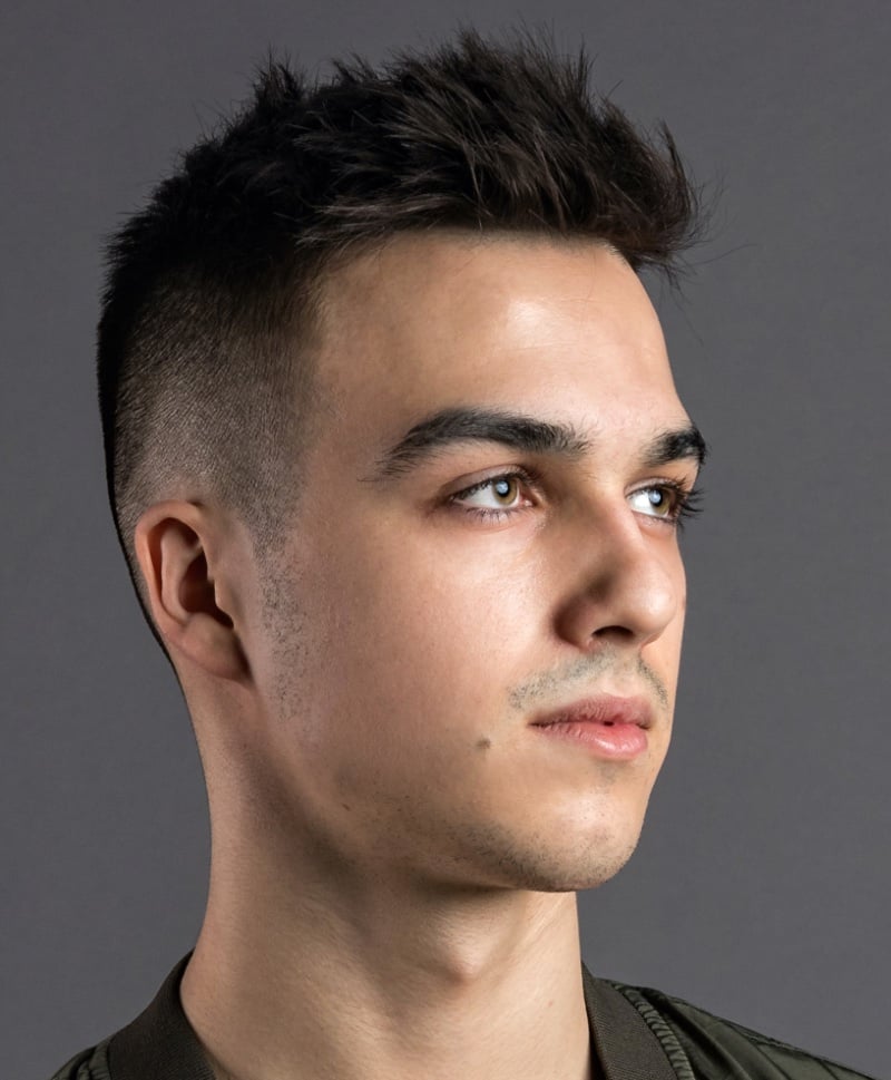 crew cut quiff