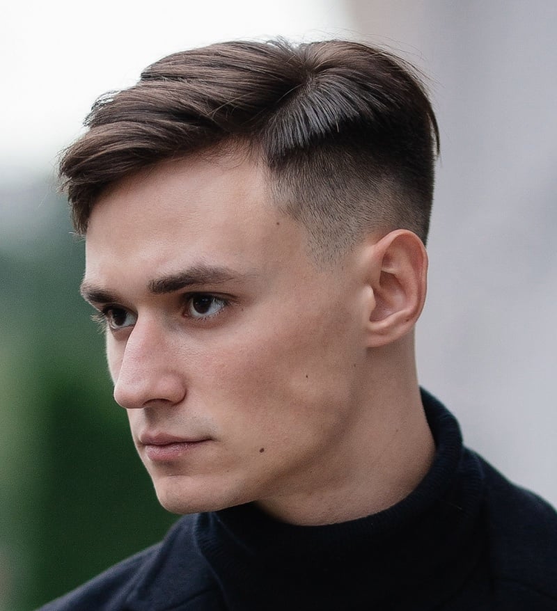 crew cut side part