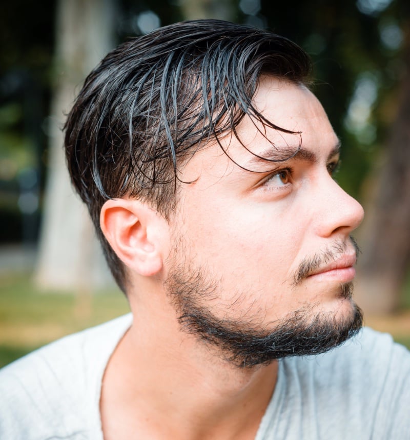 forward-swept fringe men