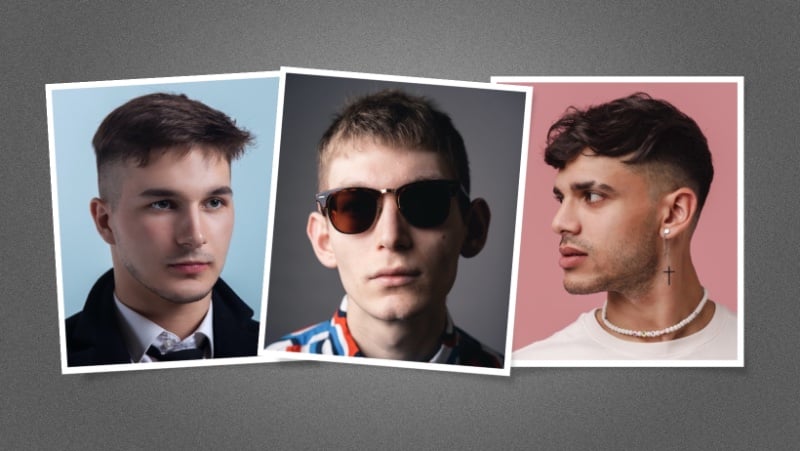 French crop haircut men