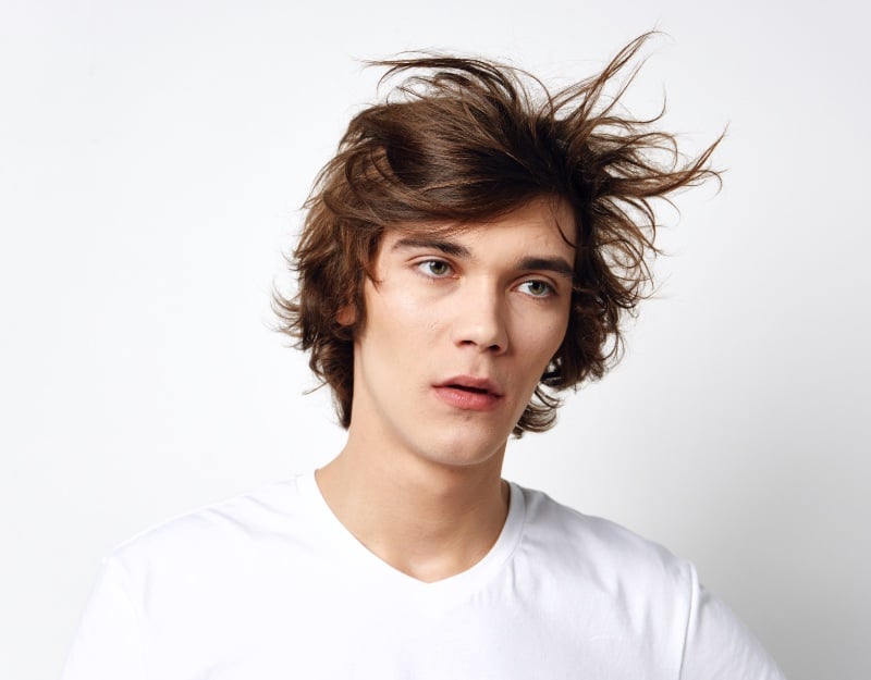 fringe haircut with short sides