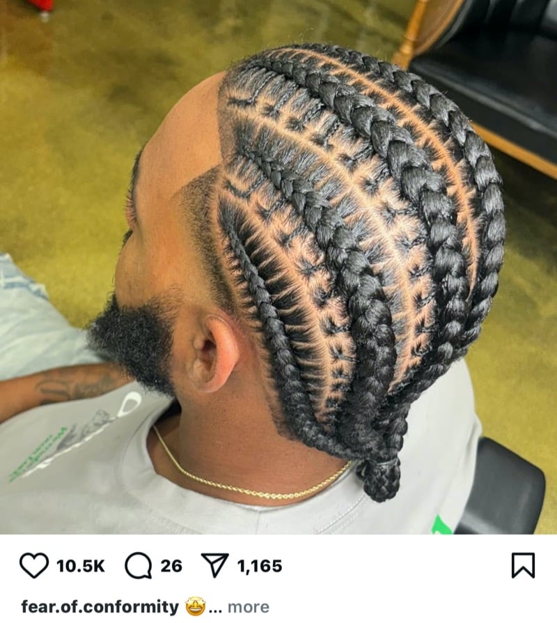 jumbo cornrows men