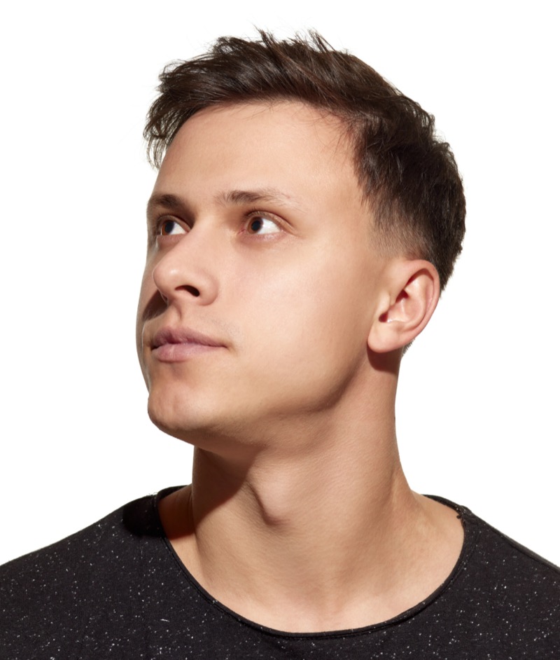 low fade straight hair
