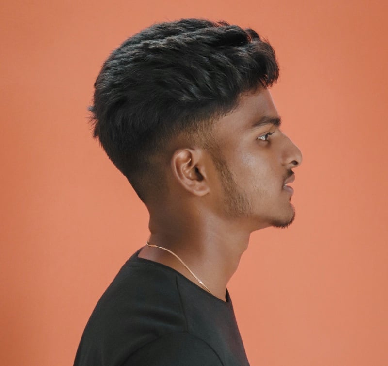 low fade quiff