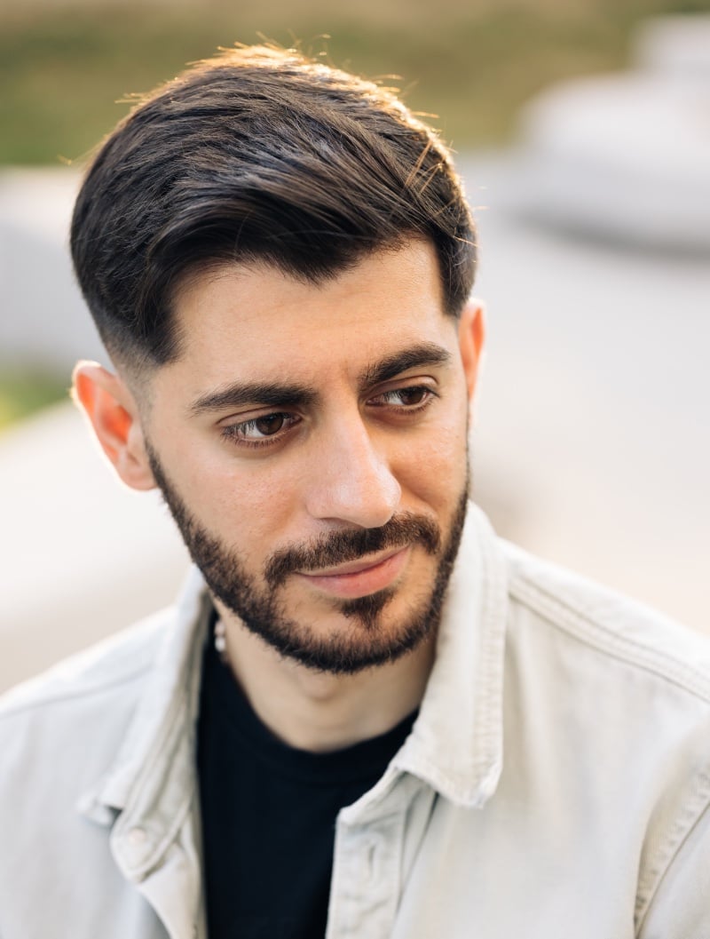short back and sides low fade