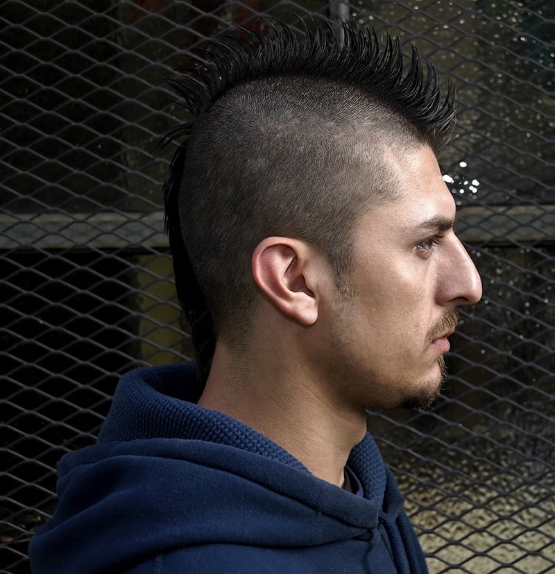 spiky mohawk