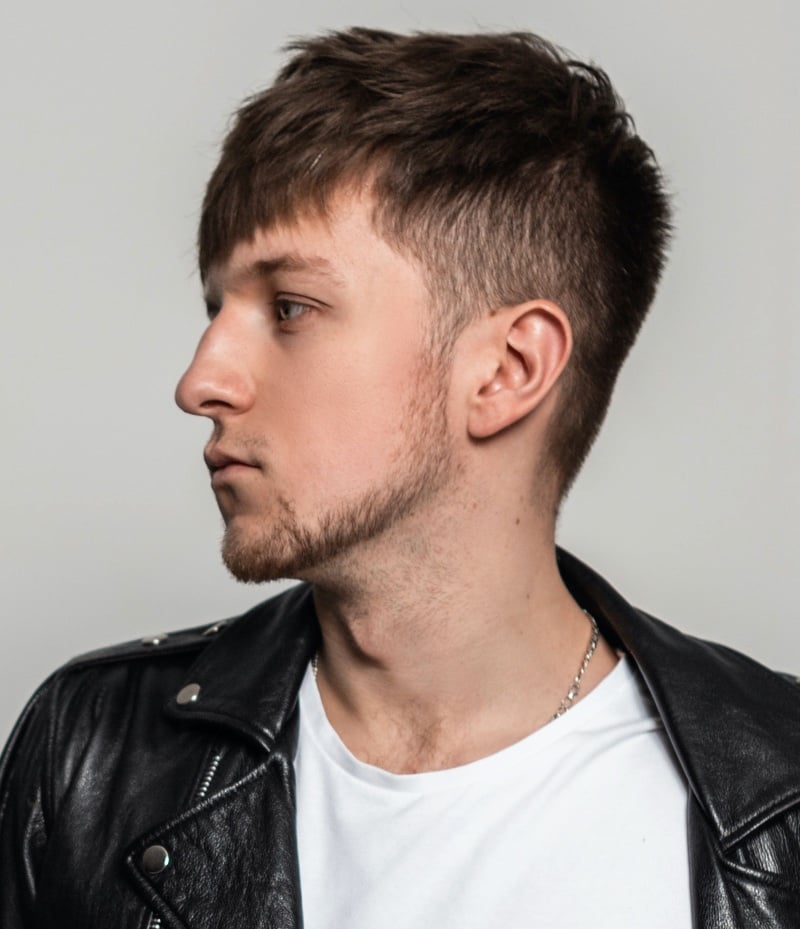 textured fringe with tapered haircut