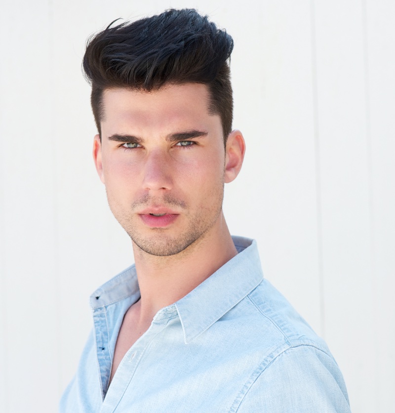 textured quiff men
