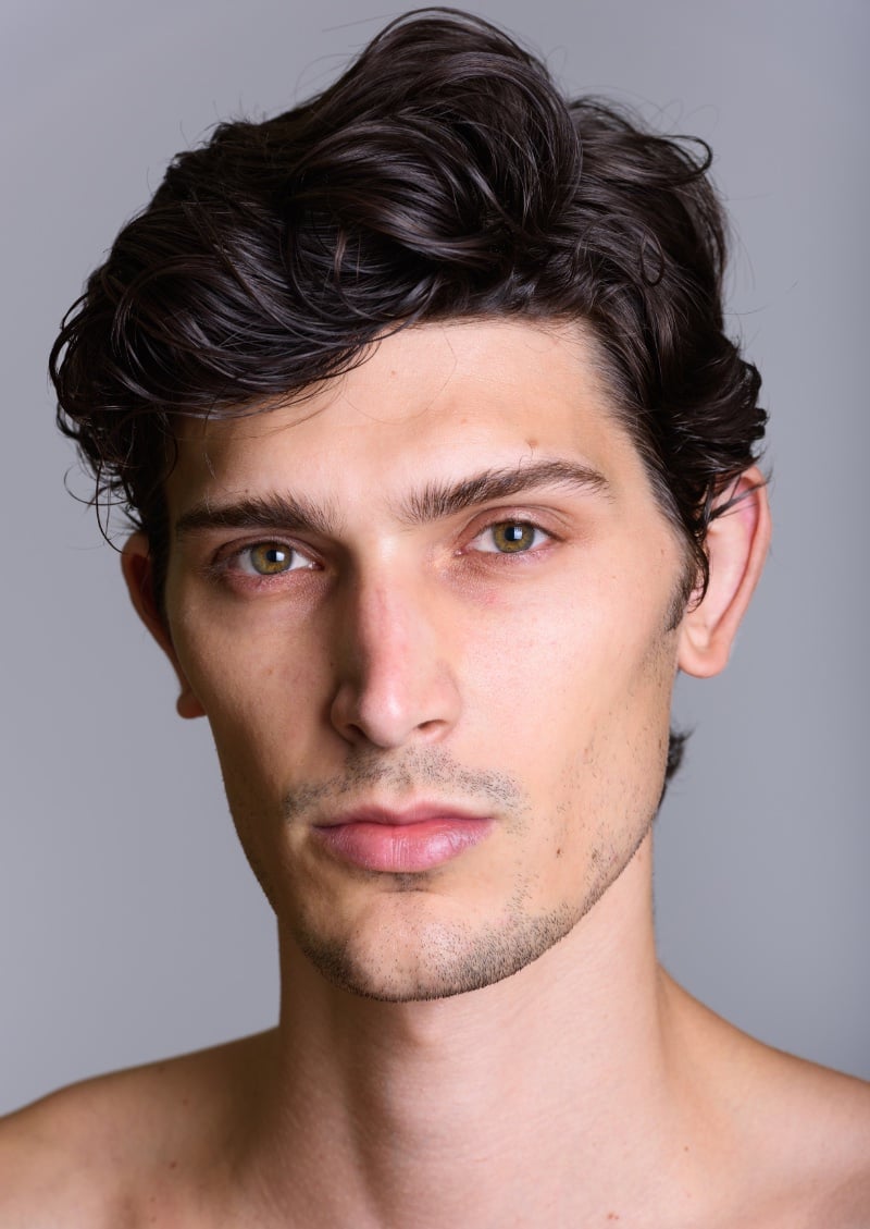 wavy quiff men