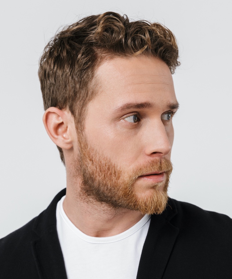 curly Ivy League haircut
