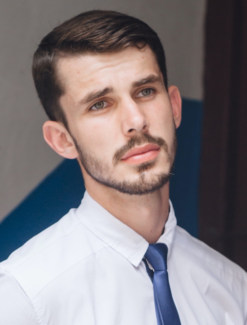 short Ivy League haircut