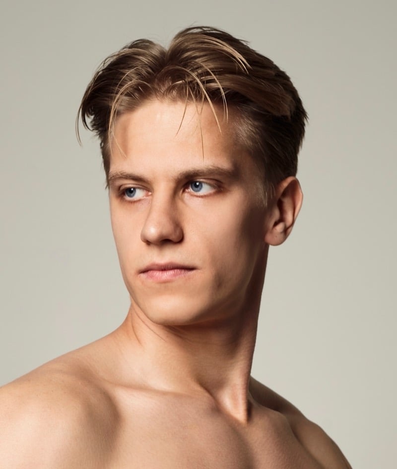 short curtain haircut men