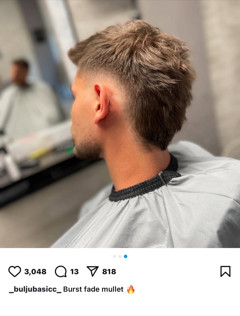 burst fade mullet men
