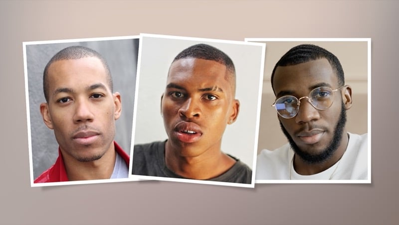 Black man with a buzz cut
