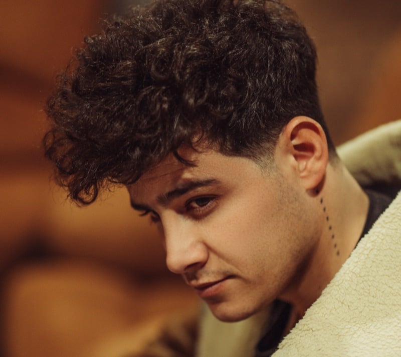 low taper fade curly hair
