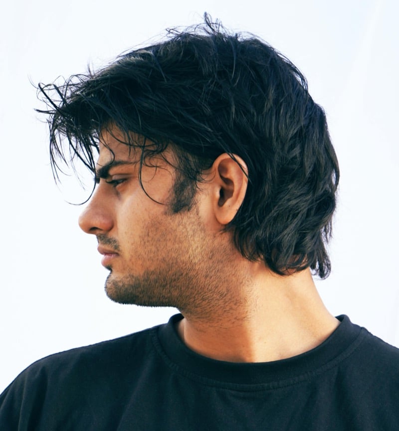 medium mullet haircut men