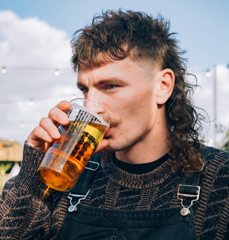 mid fade mullet