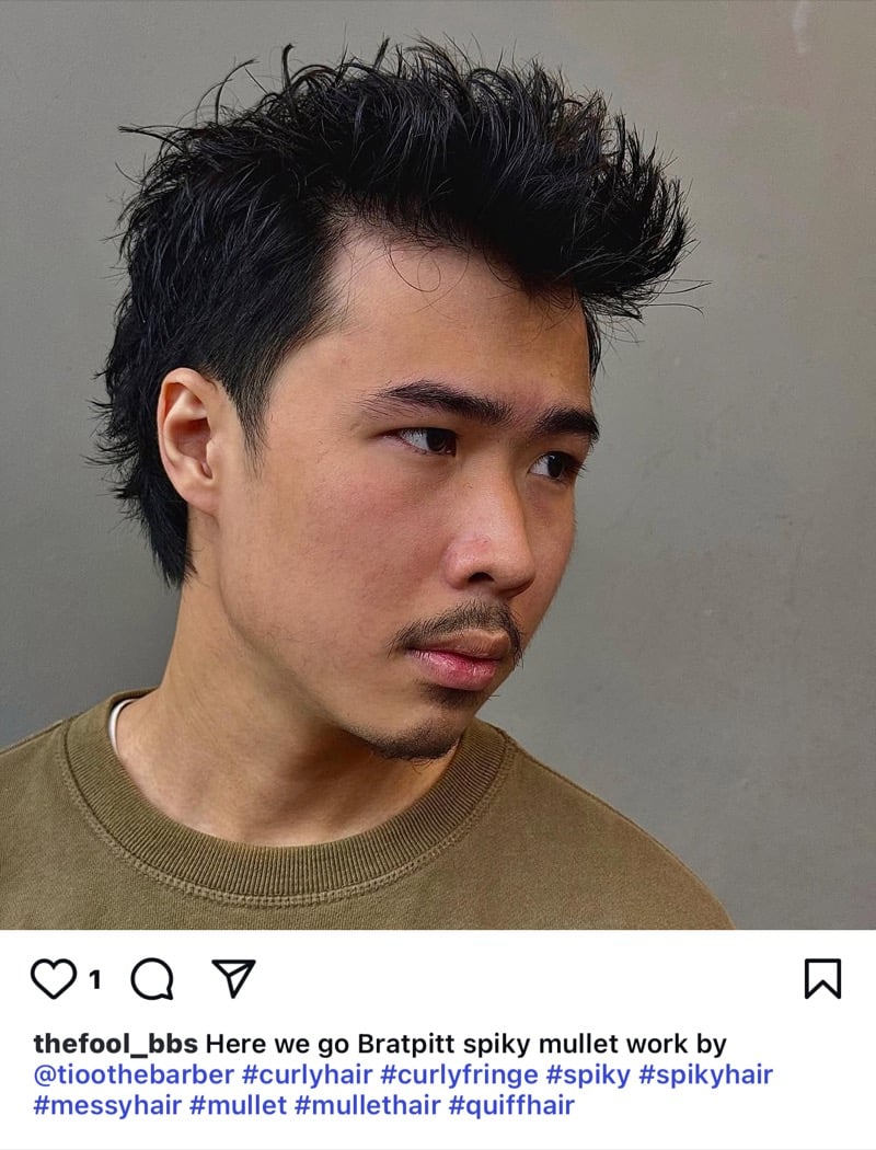 spiky mullet men