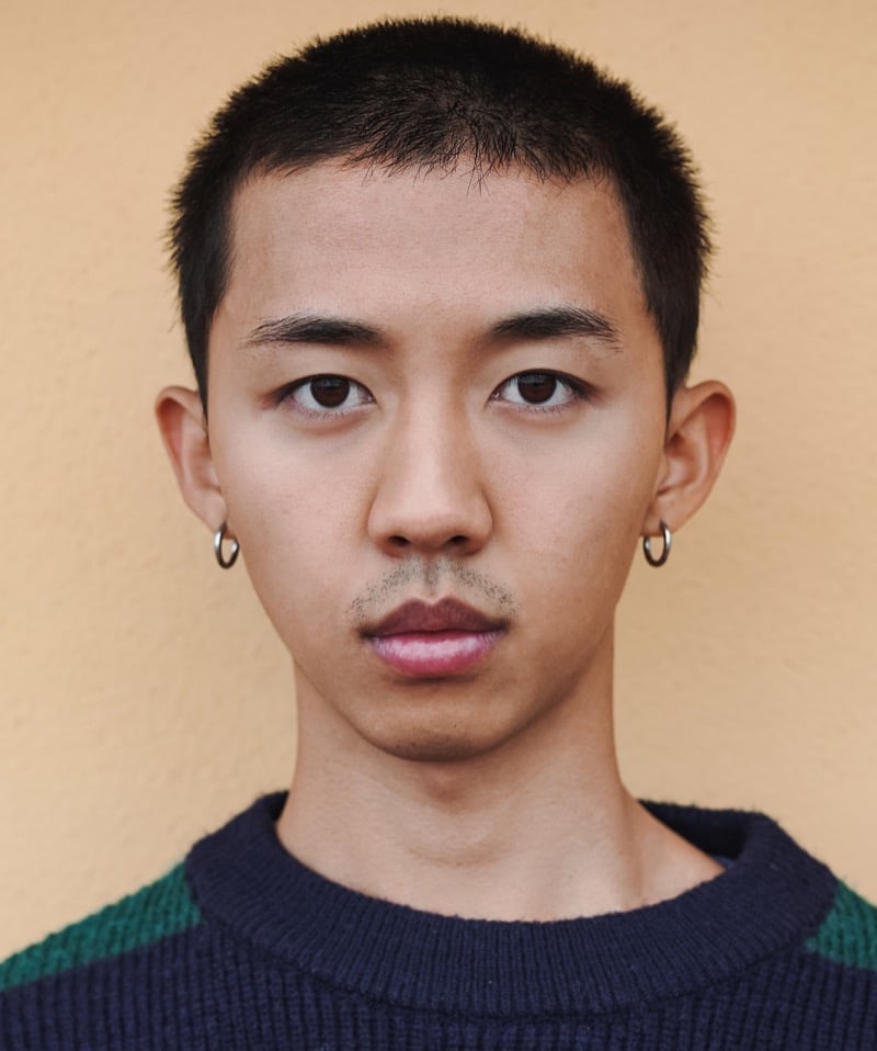 Asian buzz cut taper