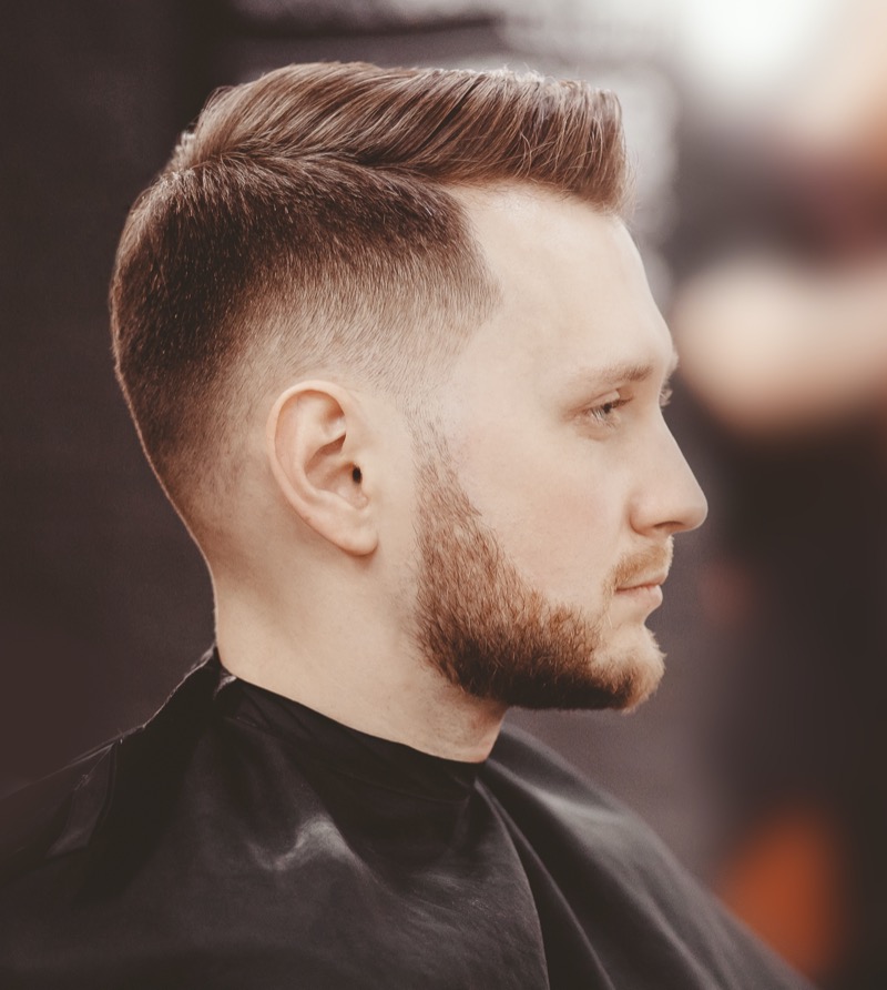 blurry fade with short styled top