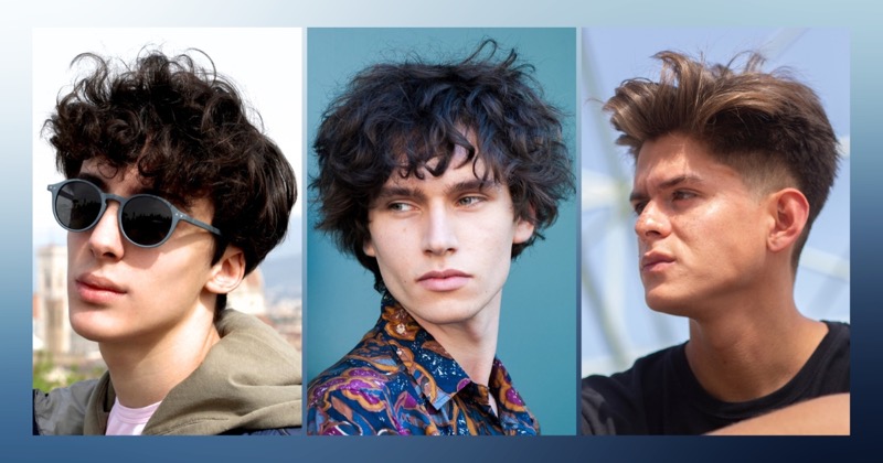 fluffy hair boy with soft volume