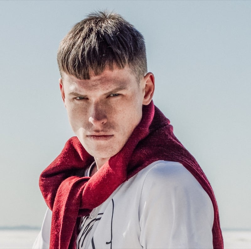 French crop straight hair men