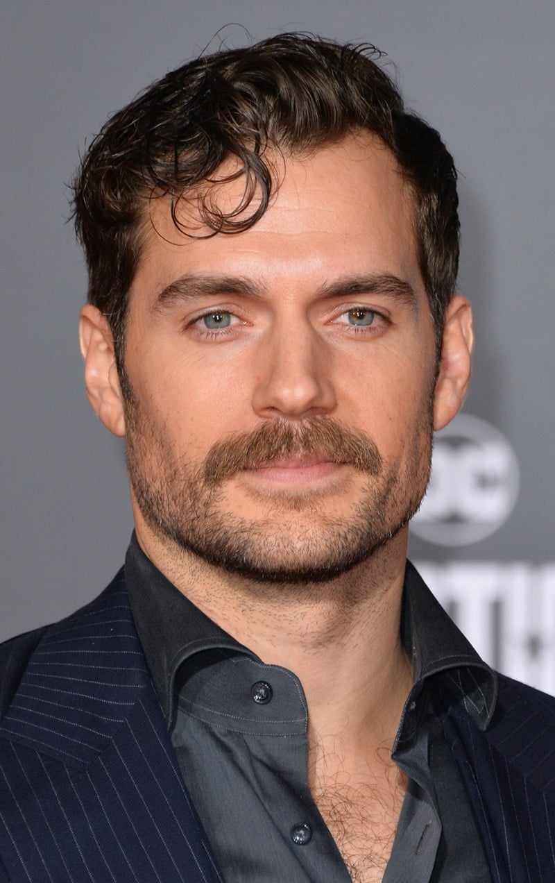 Henry Cavill fringe heart shaped face