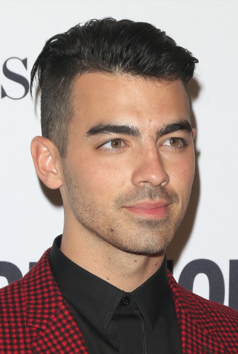 Joe Jonas undercut heart shaped face
