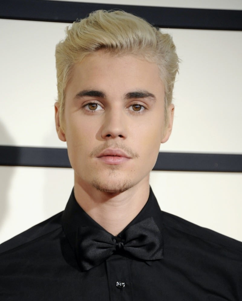 Justin Bieber triangle face shape