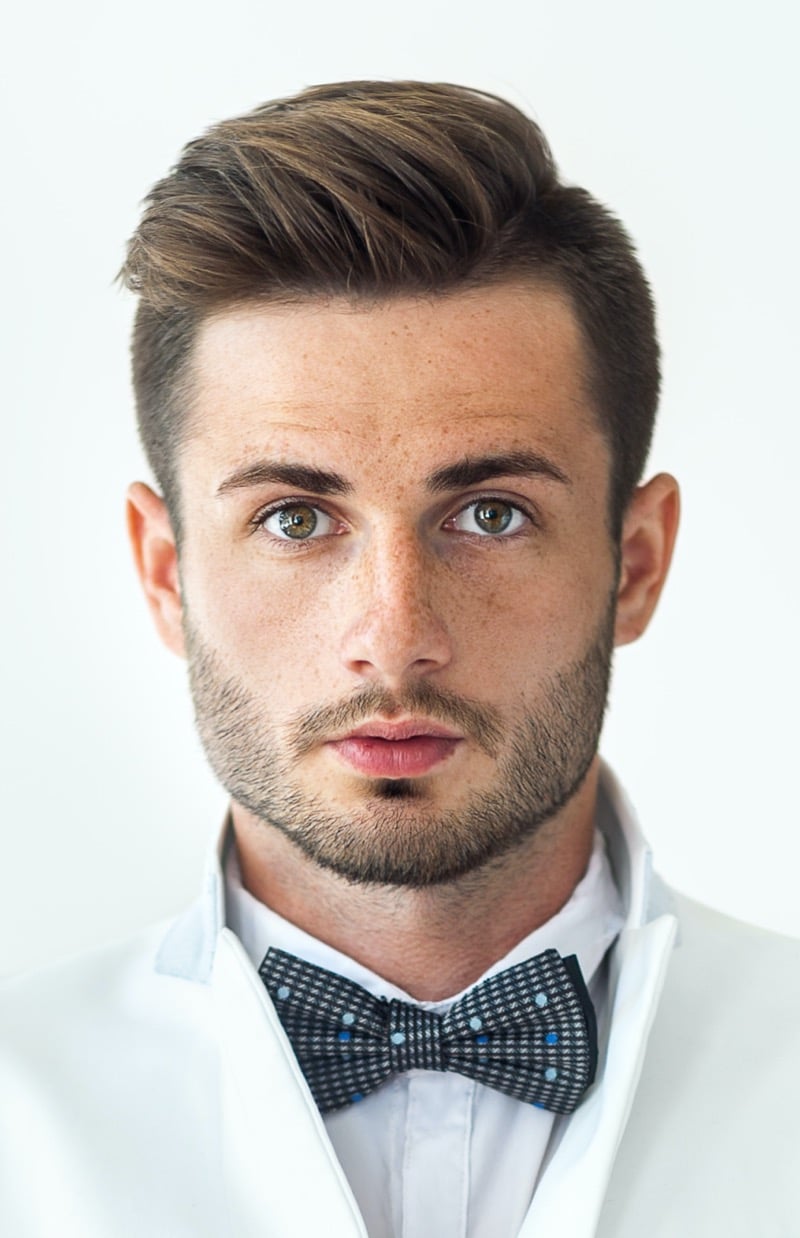 side part hair men