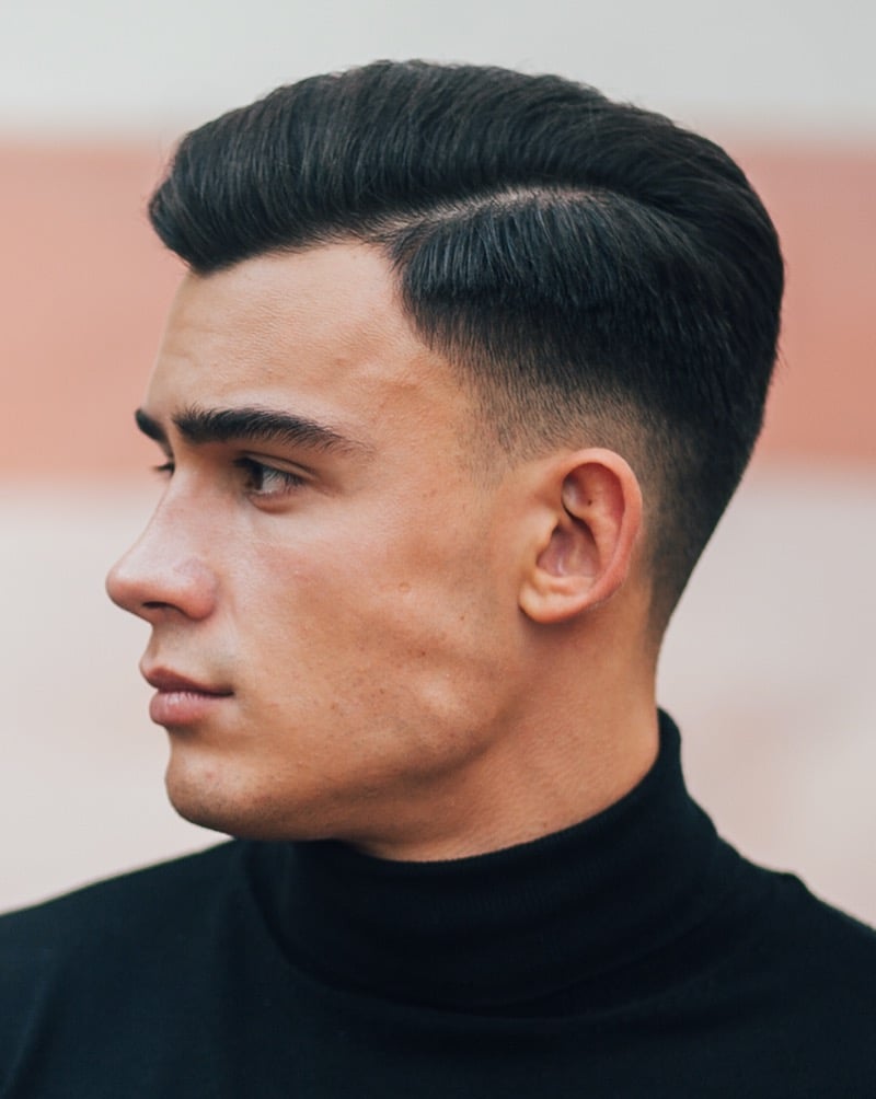 side part with fade