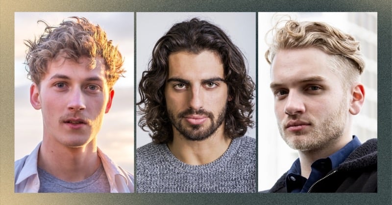 wavy hair men