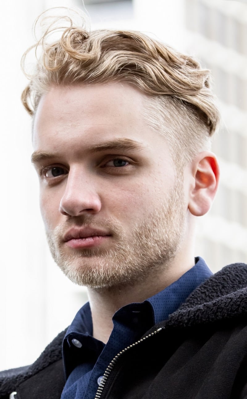 undercut with beard