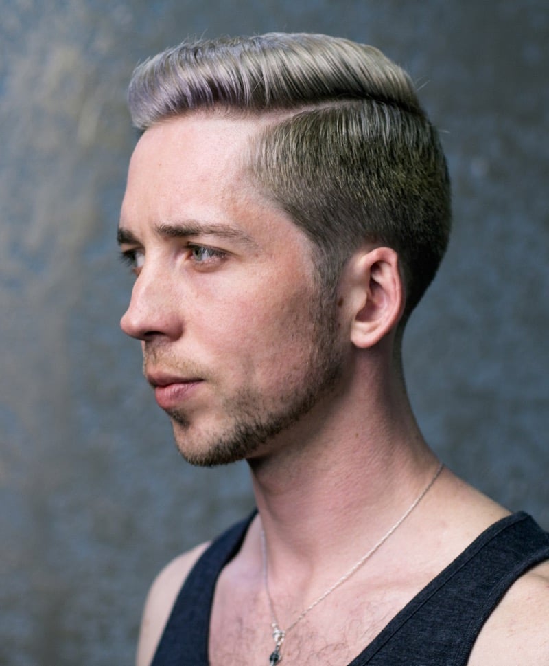side part receding hairline