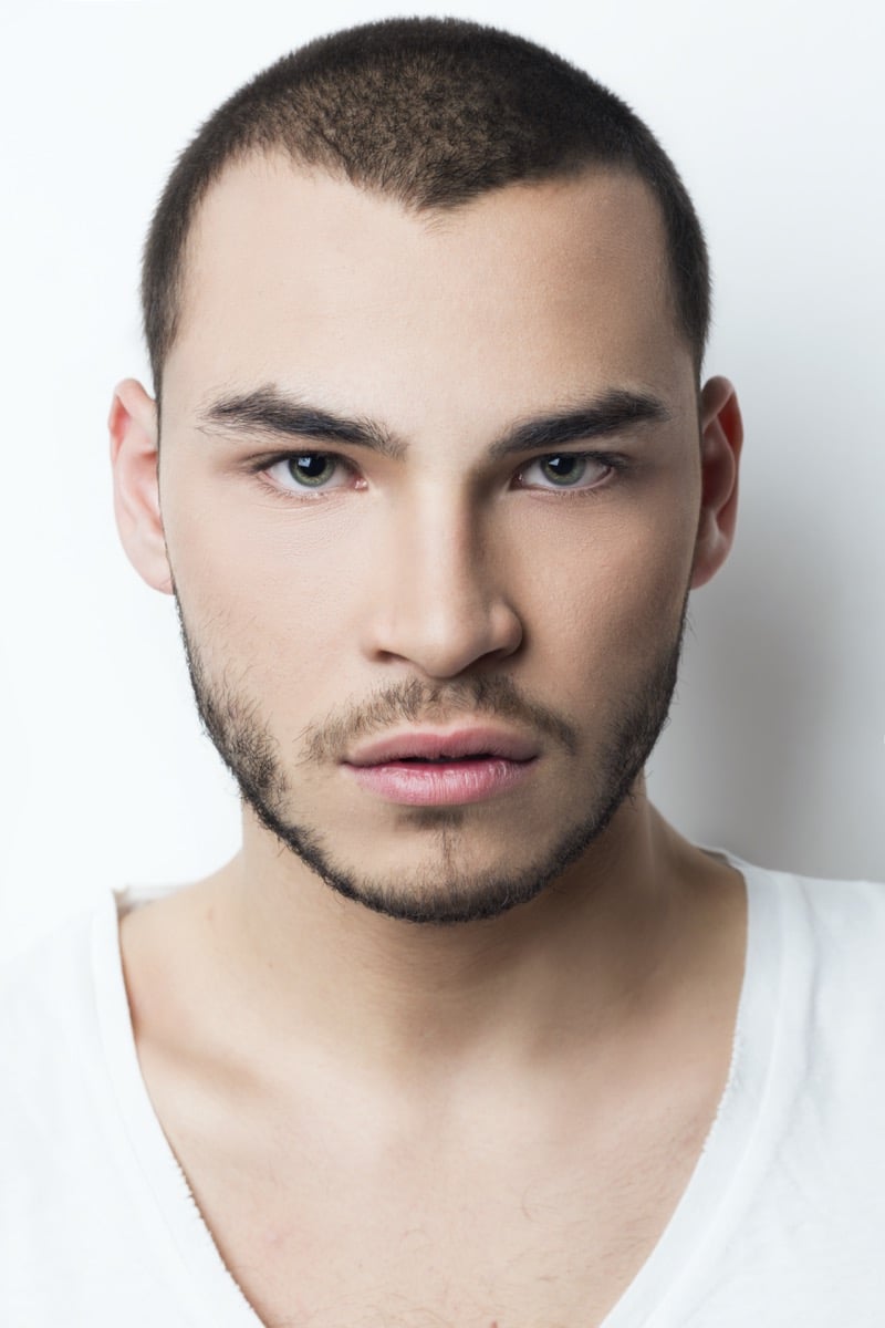 number 3 buzz cut men