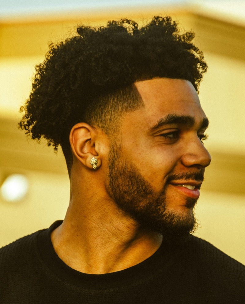 blowout taper curly hair