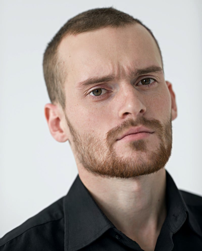 grown-out buzz cut men